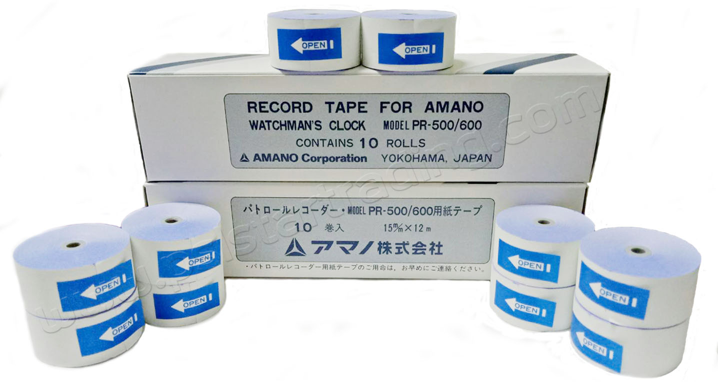กระดาษนาฬิกายาม, กระดาษนาฬิกายาม AMANO, PR600, เทป PR 600